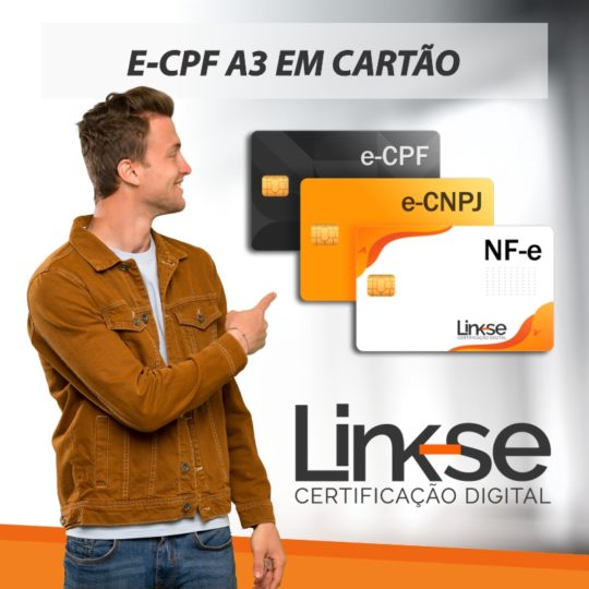 E-CPF A3 EM CARTÃO INTELIGENTE (VALIDADE DE 02 ANOS)